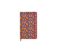 Moleskine Agenda Silk 12 Months, Weekly Undated Agenda, Hard Cover with Italian Silk from Mantero, Elastic Closure, with Gift Box, Size Large 21x13cm, Colour Orange