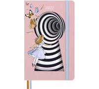 Moleskine Alice’s Adventures in Wonderland 12-Month Weekly Planner 2027, Ruled with Hard Cover and Elastic Closure, Alice, Large Size 13 x 21 cm