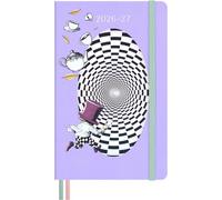 Moleskine Alice’s Adventures in Wonderland 18-Month Weekly Planner 2026-27, Ruled Pages, Hard Cover with Elastic Closure, Mad Hatter, Large Size 13 x 21 cm