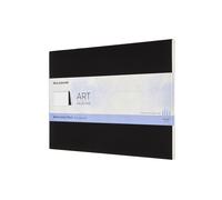 Moleskine Size 23 x 31 cm Art Collection Watercolour Block, Album with Paper for Watercolours, Cardboard Cover, Colour Black, 20 Pages