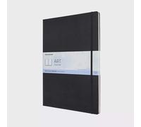 Moleskine 29.7 x 42 cm A3 Size Watercolour Notebook Classic Watercolour Notebook, Paper Suitable for Watercolour Pencils and Paints Hard Cover and Elastic Closure, Colour Black, 60 Pages