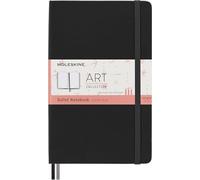 Moleskine Art Bullet Notebook, Hard Cover and Elastic Closure Journal, Colour Black, Size Large 13 x 21 A5, 160 Pages