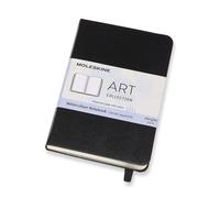 Moleskine Art Collection Watercolor Hard Pocket Black Artmm805 Notebook, Cover, Size,