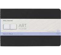 Moleskine Art Plus Sketch Album With Detachable Sheets, Blank Pages, Soft Cover, Black, Large, 21 x 13 cm