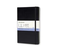 Moleskine Art Plus Sketchbook, Large, Plain, Black, Hard Cover (5 x 8.25)