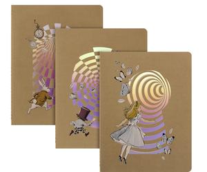 Moleskine Cahier Journal Le Avventure di Alice nel Paese delle Meraviglie,Set 3