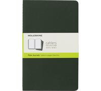 Moleskine Cahier Journal, Set 3 Notebooks with Plain Pages, Cardboard Cover with