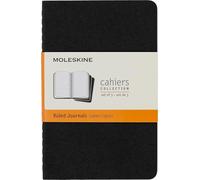 Moleskine Cahiers Pocket Notebooks Pack of 3 Soft Cover, black