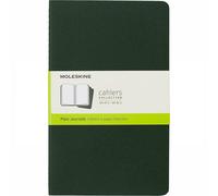 Moleskine Cahier Large Journal Set of 3 Plain Notebooks 13 x 21cm - Myrtle Green