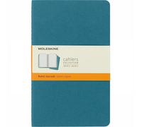 Moleskine Cahier Large Journal Set of 3 Ruled Notebooks - 13 x 21cm - Brisk Blue
