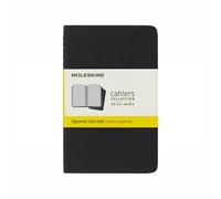 Moleskine Cahier Pocket Journal - Set of 3 Notebooks - 9x14cm - Black - Squared