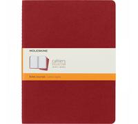 Moleskine Cahier XL Journal Set of 3 Ruled Notebooks - 19 x 25cm - Cranberry Red