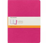 Moleskine Cahier XL Journal Set of 3 Ruled Notebooks - 19 x 25cm - Kinetic Pink