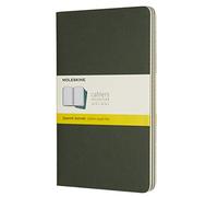 Moleskine CH017K15 Large Squared Cahier Journal - Myrtle Green (Pack of 3)