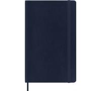 Moleskine Daily Planner 2027, Soft Cover 12 Month Diary with Elastic Closure, Large 13x21 Cm, Sapphire Blue