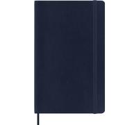 Moleskine Daily Planner 2027, Soft Cover 12 Month Diary with Elastic Closure, Large 13x21 Cm, Sapphire Blue