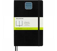 Moleskine - Classic Expanded Plain Paper Notebook - Soft Cover and Elastic Closure Journal - Color Black - Size Large 13 x 21 A5 - 400 Pages