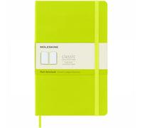 Moleskine Classic Collection Large Hard Cover Notebook - Lemon Green - Plain