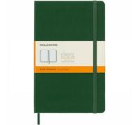 Moleskine Classic Ruled Paper Notebook, Hard Cover and Elastic Closure Journal, Color Myrtle Green, Size Large 13 x 21 cm, 240 Pages