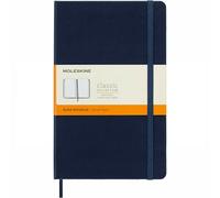Moleskine Classic Collection Large Hard Cover Notebook - Sapphire Blue - Ruled