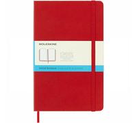 Moleskine Classic Collection Large Hard Cover Notebook - Scarlet Red - Dotted