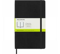 Moleskine Classic Collection Large Soft Cover Notebook - Black - Plain