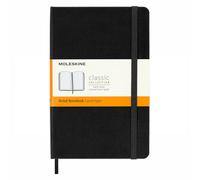 MEDIUM RULED HARDCOVER NOTEBOOK BLACK - New Hardback - N245z