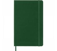 Moleskine Classic Ruled Paper Notebook, Hard Cover and Elastic Closure Journal, Color Myrtle Green, Size Large 13 x 21 cm, 240 Pages