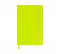 Moleskine - Classic Notebook, Ruled Notebook, Hard Cover and Elastic Closure, Size Pocket 9 x 14 cm, Colour Lemon Green, 192 Pages, 8056420850857
