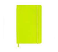 Moleskine Classic Pocket Notebook – Hardcover, Plain, Elastic Closure, Lemon Green, 192 pages
