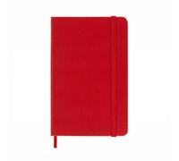 Moleskine Pocket Plain Hardcover Notebook Red