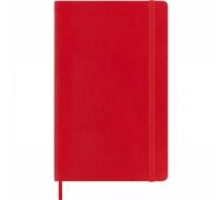 Moleskine - Classic Ruled Paper Notebook - Soft Cover and Elastic Closure Journal - Color Scarlet Red - Size Large 13 x 21 A5 - 192 Pages