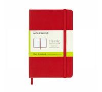 Moleskine Classic Collection Pocket Hard Cover Notebook - Scarlet Red - Plain