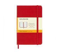Moleskine Classic Collection Pocket Hard Cover Notebook - Scarlet Red - Ruled