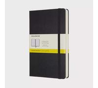Moleskine Classic Expanded Large Squared Hardcover Notebook - Black