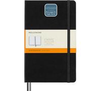 Moleskine - Classic Expanded Ruled Paper Notebook - Hard Cover and Elastic Closure Journal - Color Black - Size Large 13 x 21 A5 - 400 Pages