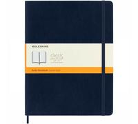 Moleskine Classic Ruled Paper Notebook - Soft Cover and Elastic Closure Journal - Color Sapphire Blue - X- Large 19 x 25 A4 - 192 Pages