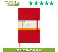 Moleskine Pocket Ruled Notebook Red