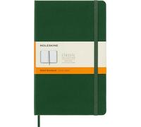Moleskine Classic Large Ruled Notebook, Myrtle Green, 240 Pages, Hard Cover