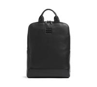 Moleskine Device Bag Classic Leather Vertical PC Backpack – 15'' Laptop, 30x8.5x40 cm – Black