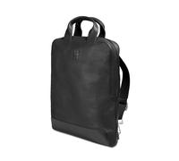 Moleskine Device Bag Classic Leather Vertical PC Backpack – 15'' Laptop, 30x8.5x40 cm – Black