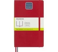 Moleskine - Classic Notebook Expanded, Plain Notebook, Soft Cover and Elastic Closure, Size Large 13 x 21 cm, Colour Scarlet Red, 400 Pages