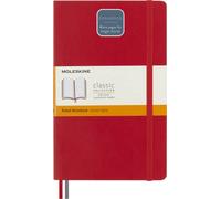 Moleskine - Classic Notebook Expanded, Ruled Notebook, Soft Cover and Elastic Closure, Size Large 13 x 21 cm, Colour Scarlet Red, 400 Pages