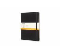 Moleskine Classic Notebook - XL Ruled, Hard Cover, Elastic Closure, Black, 19 x 25 cm, 192 pages