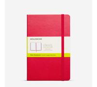 Moleskine : Classic Notebook : Hard Cover : Plain Paper : Medium : 11.5 x 18cm : Scarlet Red