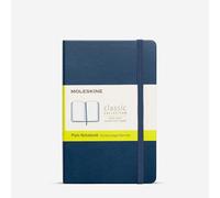 Moleskine : Classic Notebook : Hard Cover : Plain Paper : Pocket : 9 x 14cm : Sapphire Blue