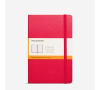 Moleskine : Classic Notebook : Hard Cover : Ruled Paper : Medium : 11.5 x 18cm : Scarlet Red