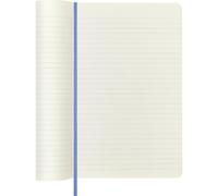 Moleskine - Classic Notebook, Ruled Notebook, Soft Cover and Elastic Closure, Size Large 13 x 21 cm, Colour Hydrangea Blue, 240 Pages