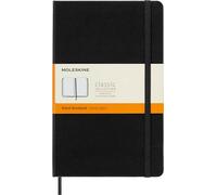Moleskine Classic Notebook, Large, Ruled, Black, Hard Cover (5 X Black