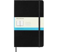 Moleskine Classic Dotted Paper Notebook, Hard Cover and Elastic Closure Journal, Color Black, Size Large 13 x 21 cm, 240 Pages